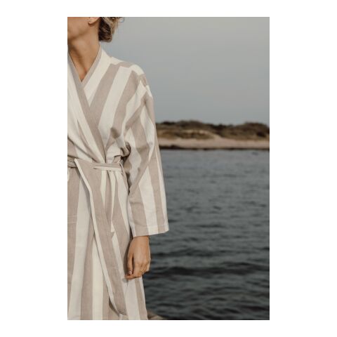 VINGA Ornos GRS hammam robe S/M beige-white | No Branding | not available | not available | not available