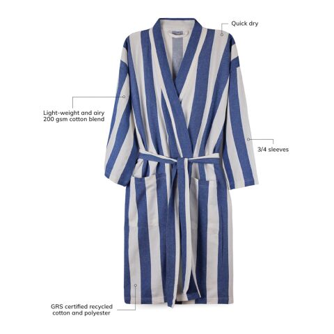 VINGA Ornos GRS hammam robe L/XL blue-white | No Branding | not available | not available | not available