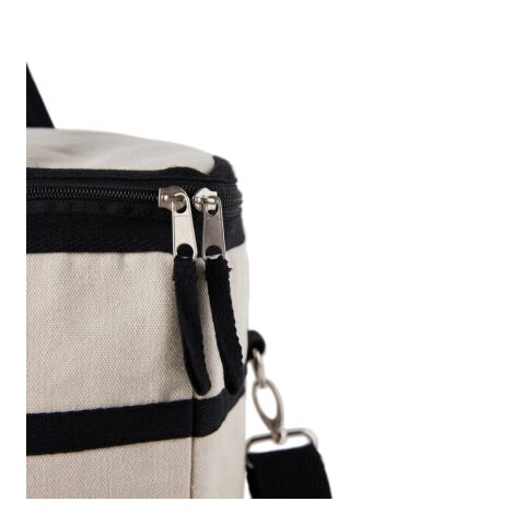 VINGA Volonne AWARE™ recycled canvas cooler basket off white-black | No Branding | not available | not available | not available