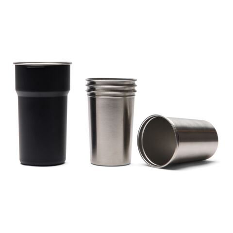 VINGA Parks RCS SS cup, 4 pcs, 250 ML black | No Branding | not available | not available