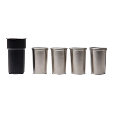 VINGA Parks RCS SS cup, 4 pcs, 250 ML black | No Branding | not available | not available