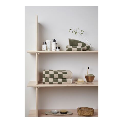 VINGA Elba OCS organic cotton towel, 4 pcs set green-grey | No Branding | not available | not available | not available