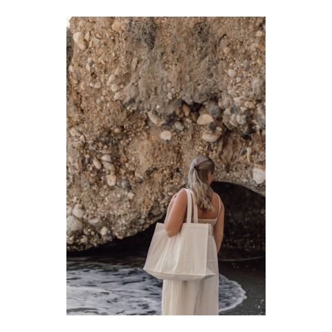 VINGA Hilo AWARE™ recycled canvas maxi tote bag off white | No Branding | not available | not available | not available