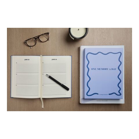 VINGA One memory a day GRS recycled paper journal blue | No Branding | not available | not available