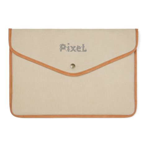 VINGA Bosler GRS recycled canvas 14" laptop sleeve brown | No Branding | not available | not available