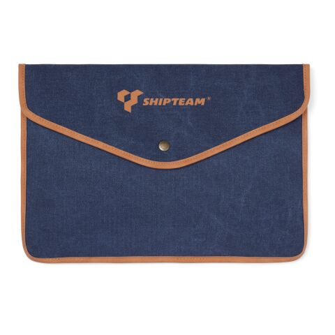 VINGA Bosler GRS recycled canvas 14" laptop sleeve navy | No Branding | not available | not available