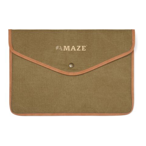 VINGA Bosler GRS recycled canvas 16" laptop sleeve green | No Branding | not available | not available