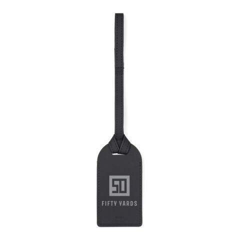 VINGA Baltimore RCS recycled polyester luggage tag black | No Branding | not available | not available