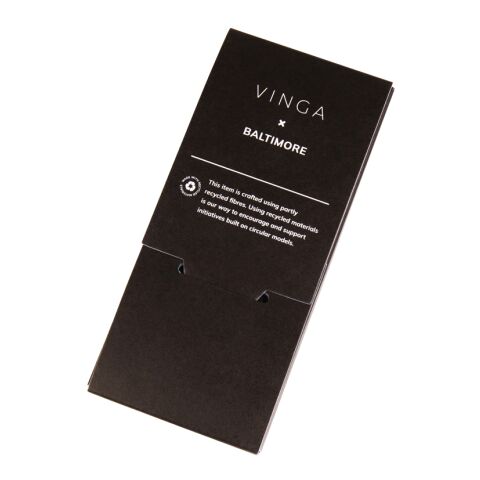 VINGA Baltimore RCS recycled polyester luggage tag navy | No Branding | not available | not available