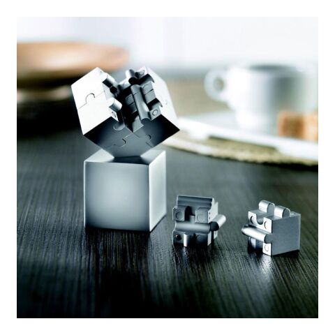 Metal 3D puzzle matt silver | No Branding | not available | not available
