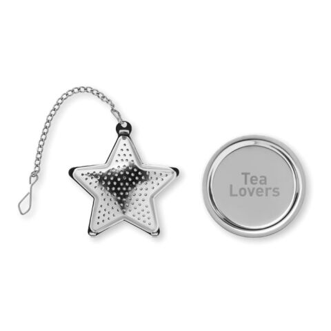 Tea filter in star shape matt silver | No Branding | not available | not available