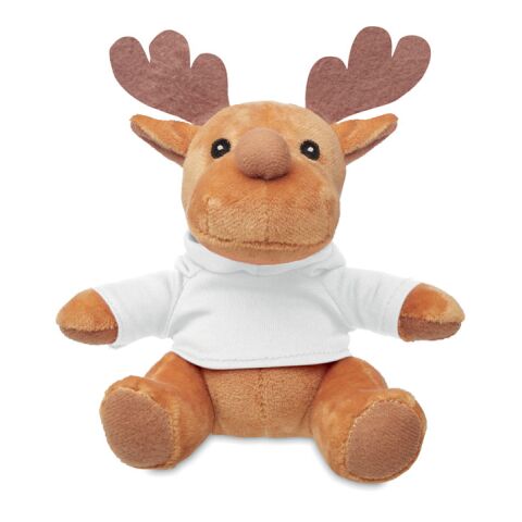 Plush reindeer with hoodie white | No Branding | not available | not available | not available