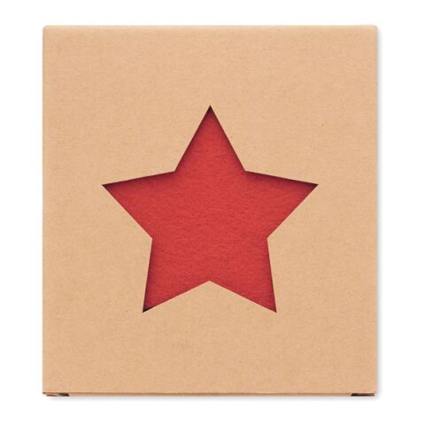 RPET 4 felt coaster set red | No Branding | not available | not available | not available