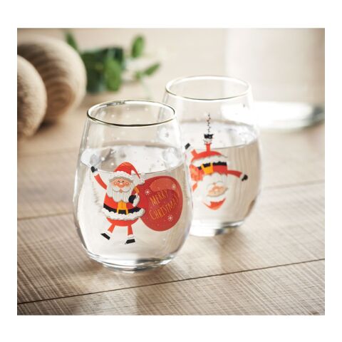 Set of 2 Christmas glasses white | No Branding | not available | not available | not available