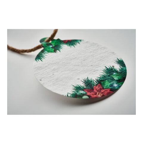 Seed paper Xmas ornament white | No Branding | not available | not available