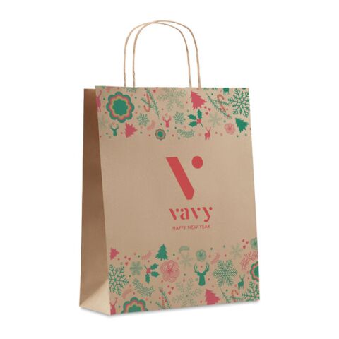 Gift paper bag medium beige | No Branding | not available | not available | not available