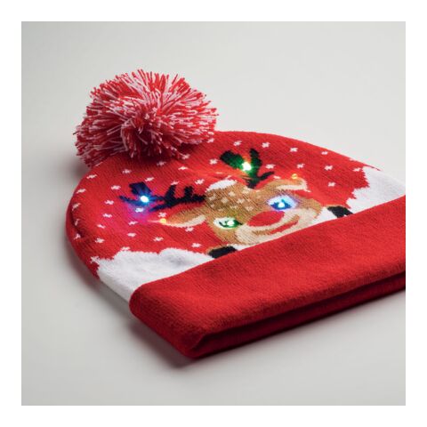 Christmas knitted beanie LED red | No Branding | not available | not available | not available