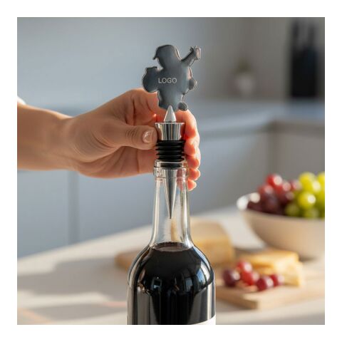 Bottle stopper Christmas motif matt silver | No Branding | not available | not available