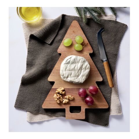 Acacia serving board Xmas tree wood