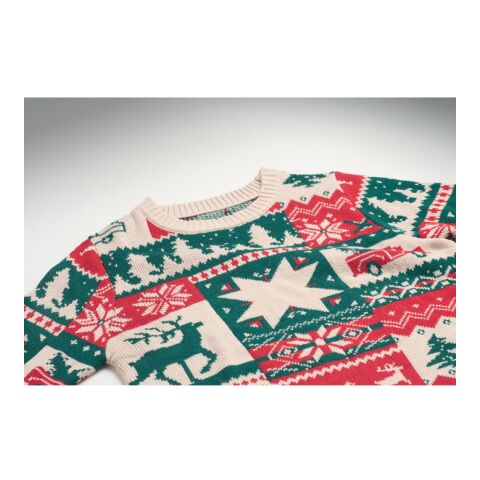 Christmas knitted sweater S-M beige
