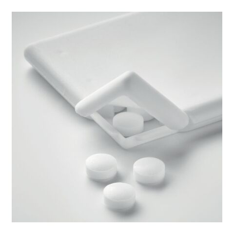 Credit card shaped Mint dispenser white | No Branding | not available | not available