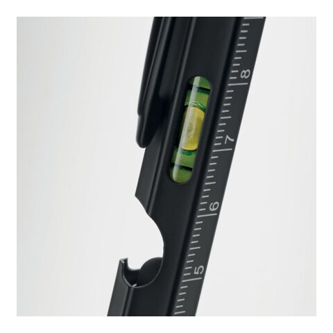 Spirit level pen with LED light black