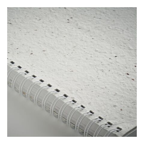 A5 seed paper cover notebook with Twin-wire white | No Branding | not available | not available