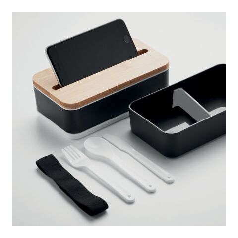 Recycled PP lunch box black | No Branding | not available | not available | not available