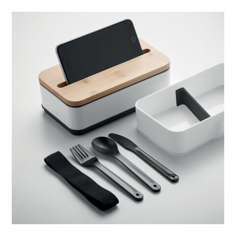 Recycled PP lunch box white | No Branding | not available | not available | not available