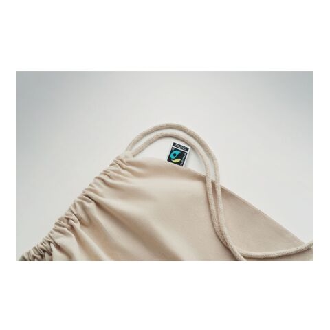 Drawstring bag Fairtrade beige | No Branding | not available | not available | not available