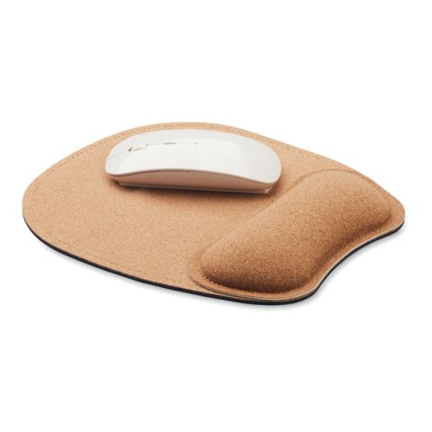 Ergonomic cork mouse mat beige | No Branding | not available | not available