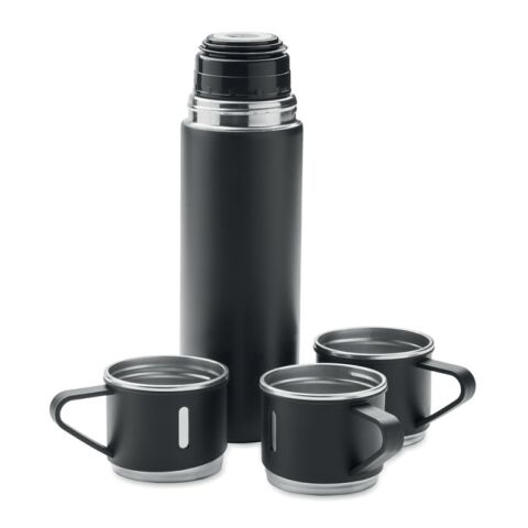 Double wall bottle and cup set black | No Branding | not available | not available | not available