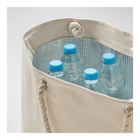 Beach cooler bag in cotton beige | No Branding | not available | not available | not available