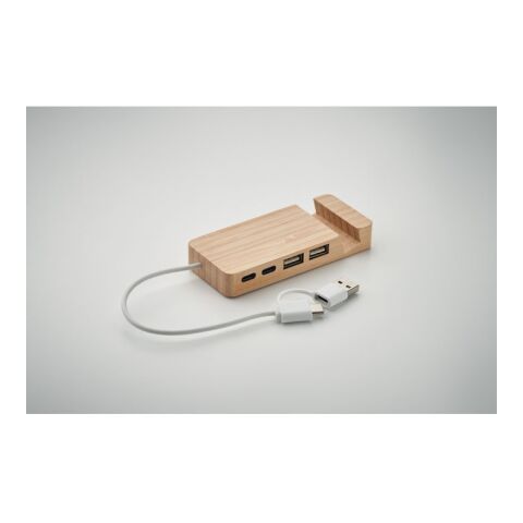 Bamboo USB 4 ports hub wood | No Branding | not available | not available | not available