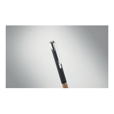 Push button cork &amp; aluminium pen black | No Branding | not available | not available