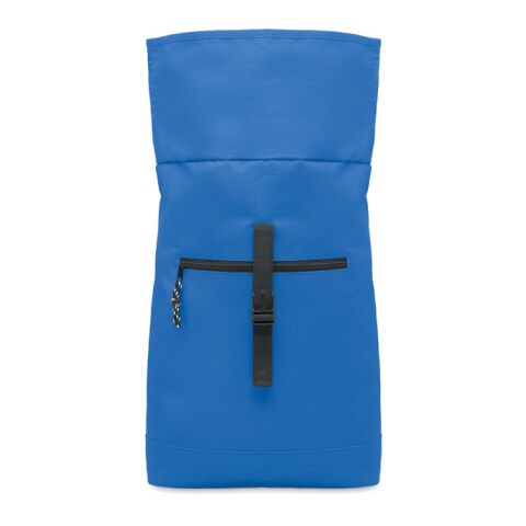 600Dpolyester rolltop backpack royal blue