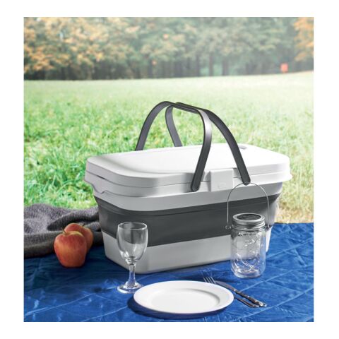 Collapsible picnic basket white | No Branding | not available | not available