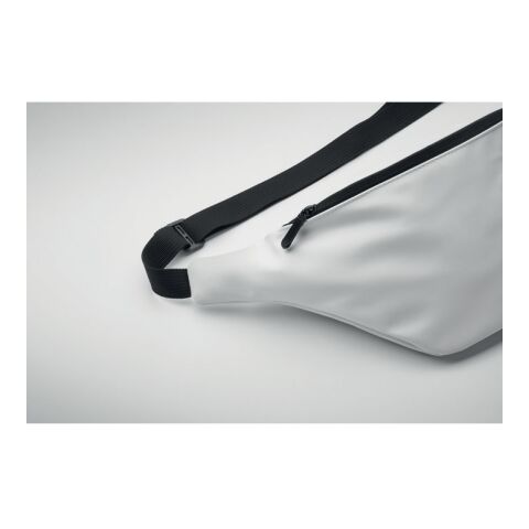 Soft PU waist bag white | No Branding | not available | not available