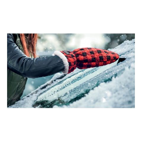 Quilted ice scraper glove red | No Branding | not available | not available | not available