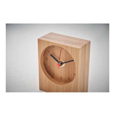 Bamboo table clock wood | No Branding | not available | not available | not available