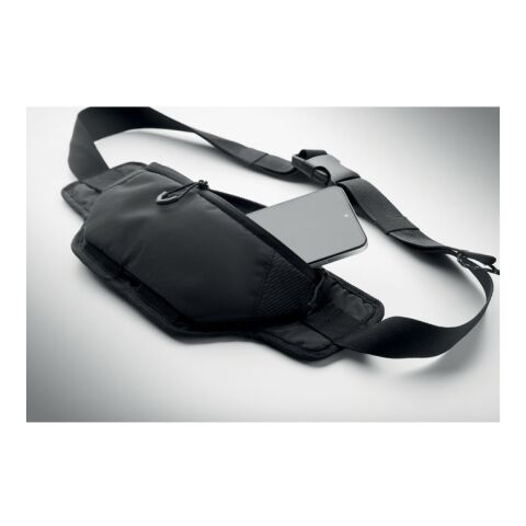 Hiking waist bag in 420D nylon black | No Branding | not available | not available | not available