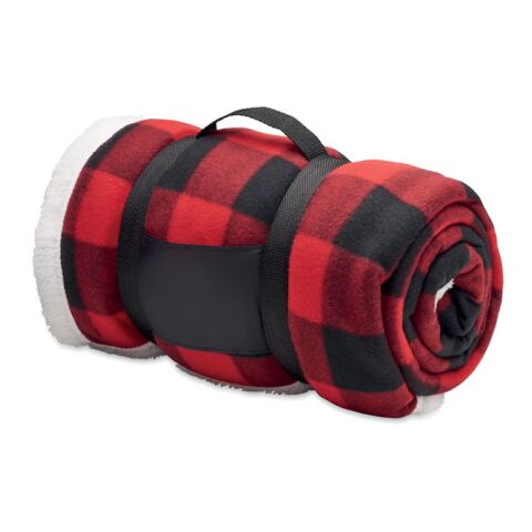 RPET sherpa fleece blanket red | No Branding | not available | not available | not available