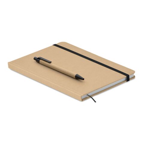 A5 notebook in recycled carton black | No Branding | not available | not available