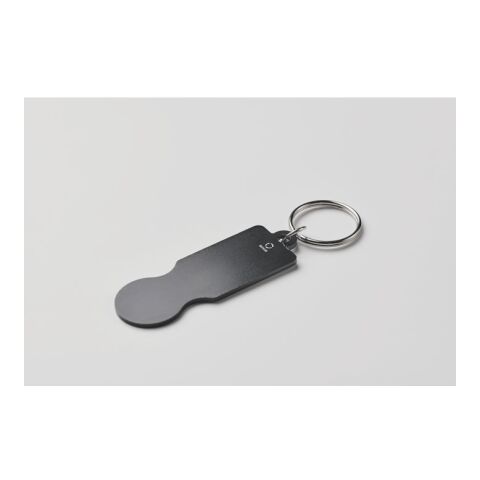 Key ring with trolley token black | No Branding | not available | not available