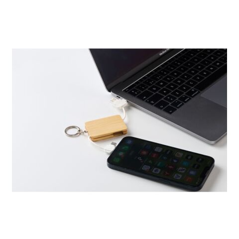 Key ring charging cable wood | No Branding | not available | not available | not available