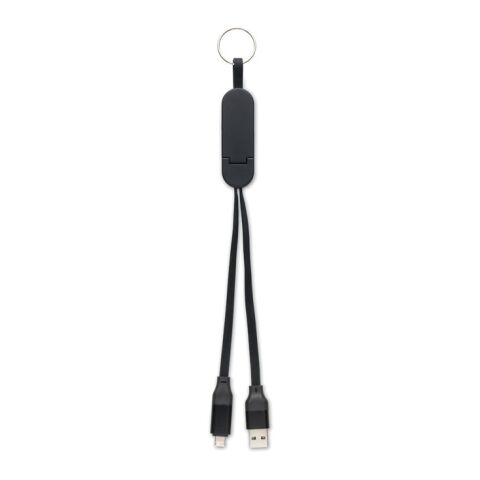 60W cable keyring recycled ABS black | No Branding | not available | not available | not available