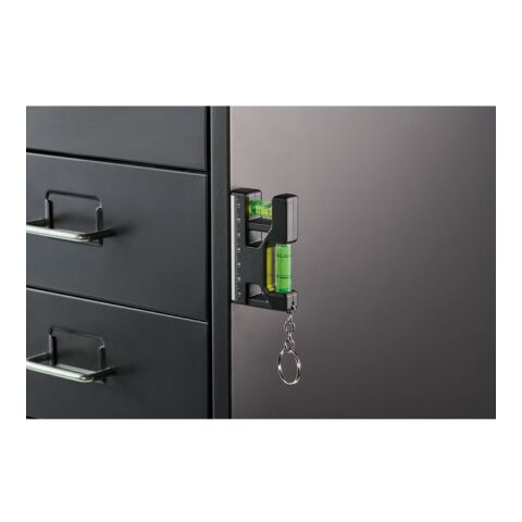 Magnetic level ABS key ring black | No Branding | not available | not available | not available