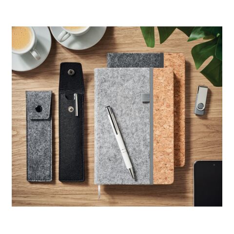 RPET felt pencil case grey | No Branding | not available | not available | not available