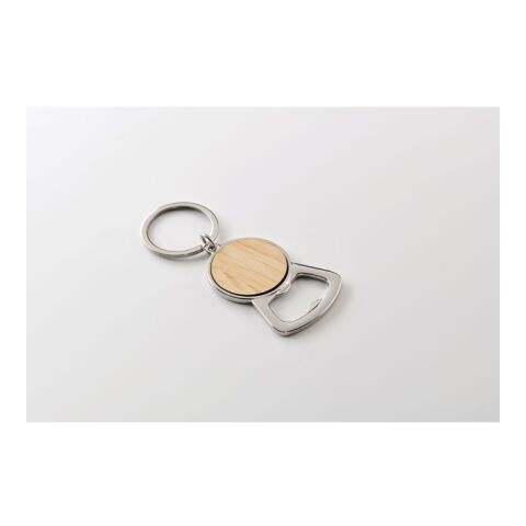 Recycled aluminium key ring wood | No Branding | not available | not available | not available