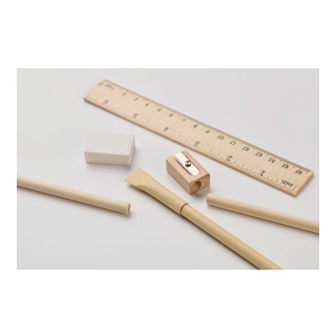 Paper tube stationery set beige | No Branding | not available | not available | not available